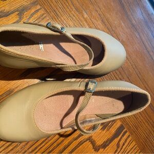 Bloch Tan Kids Mary Jane Flats